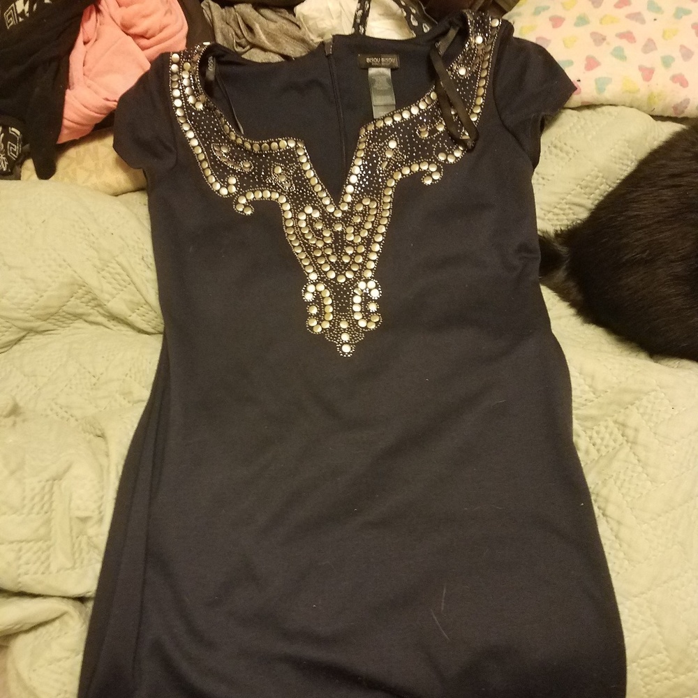 Bisou bisou navy dress
